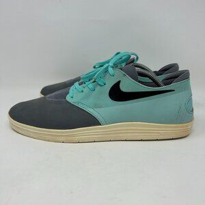 Nike SB Lunar Oneshot Sneaker Athletic Sports Shoes Grey/Green Men's Size 11